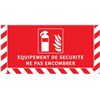 Signalisation au sol pour EXTINCTEUR - L.800 x H.400 mm