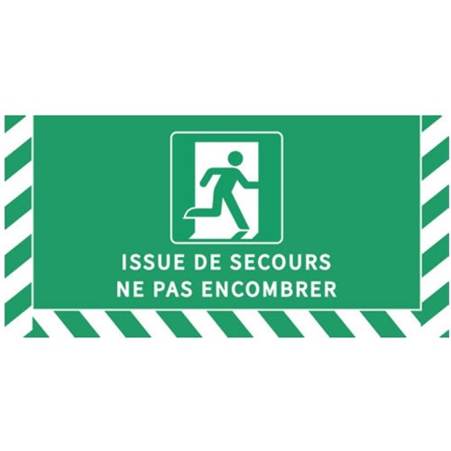 Signalisation au sol pour Issue de Secours - L.800 x H.400 mm