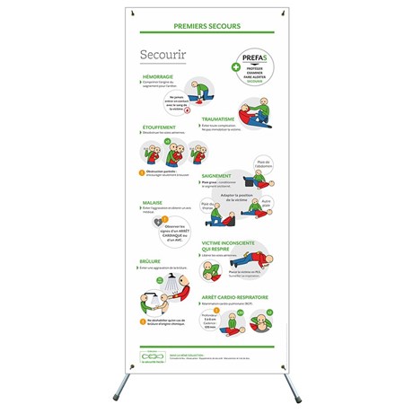 X–banner – Premiers secours : secourir