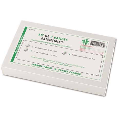 Kit de 7 bandes extensibles panachées