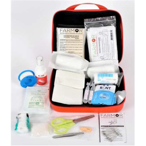 Trousse de secours « 4/6 personnes Fermeture par zip Multi poches de rangement