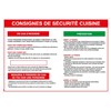 Consigne de sécurité Cuisine - Format A4