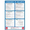 Consignes de sécurité 6 langues - Format A4